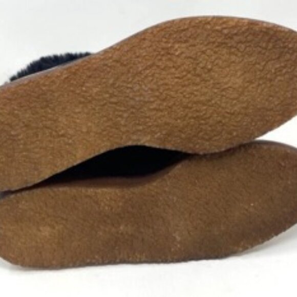 Botkier Winter Faux Fur Trim Gum Sole Women's Boot Black Leather Size 7.5 - Picture 6 of 6